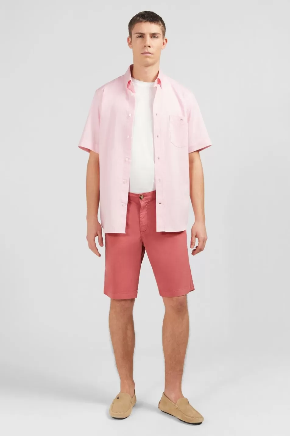 Shorts & Bermudas | Eden Park Plain Brick Bermuda Shorts