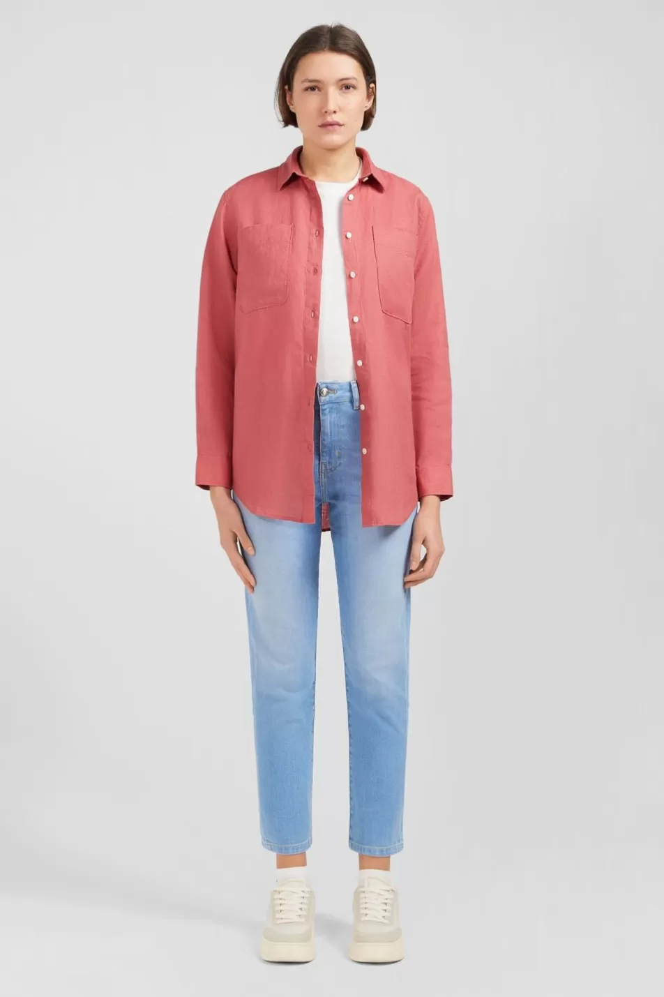 Shirts | Eden Park Plain Brick Blouse