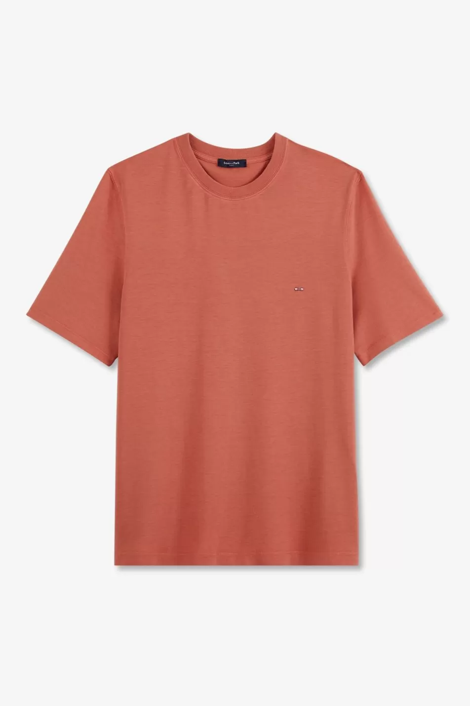 T-Shirts | Eden Park Plain Brick Short-Sleeved T-Shirt