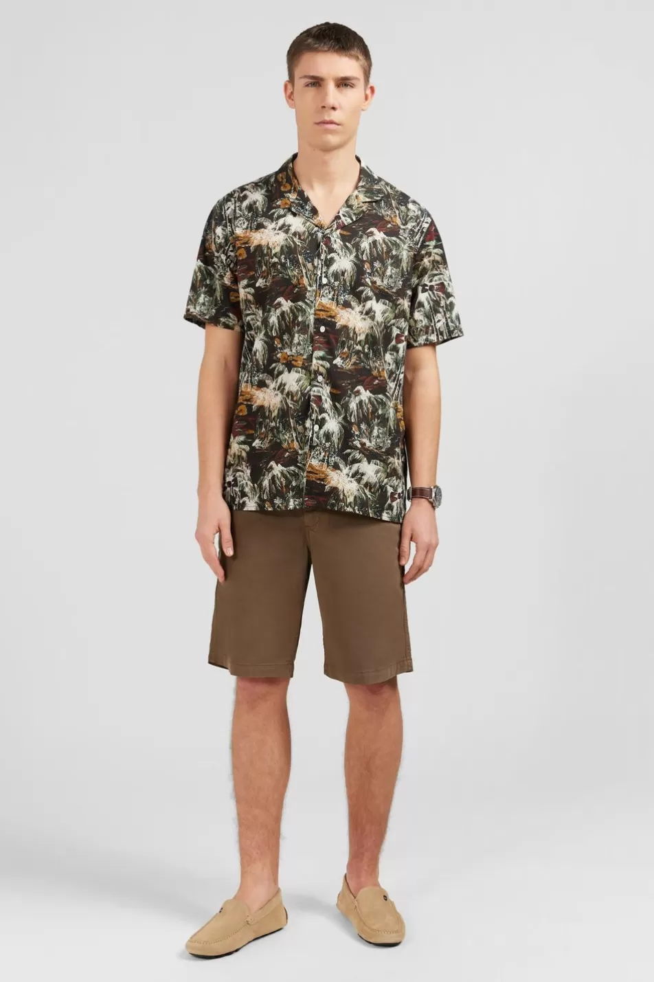 Shorts & Bermudas | Eden Park Plain Brown Bermuda Shorts