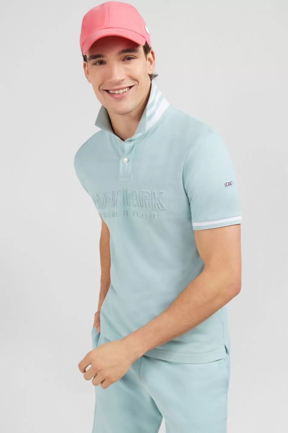 Polos | Eden Park Plain Green Short-Sleeved Polo Shirt