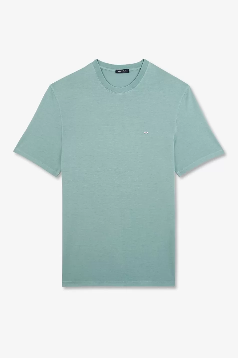 T-Shirts | Eden Park Plain Green Short-Sleeved T-Shirt