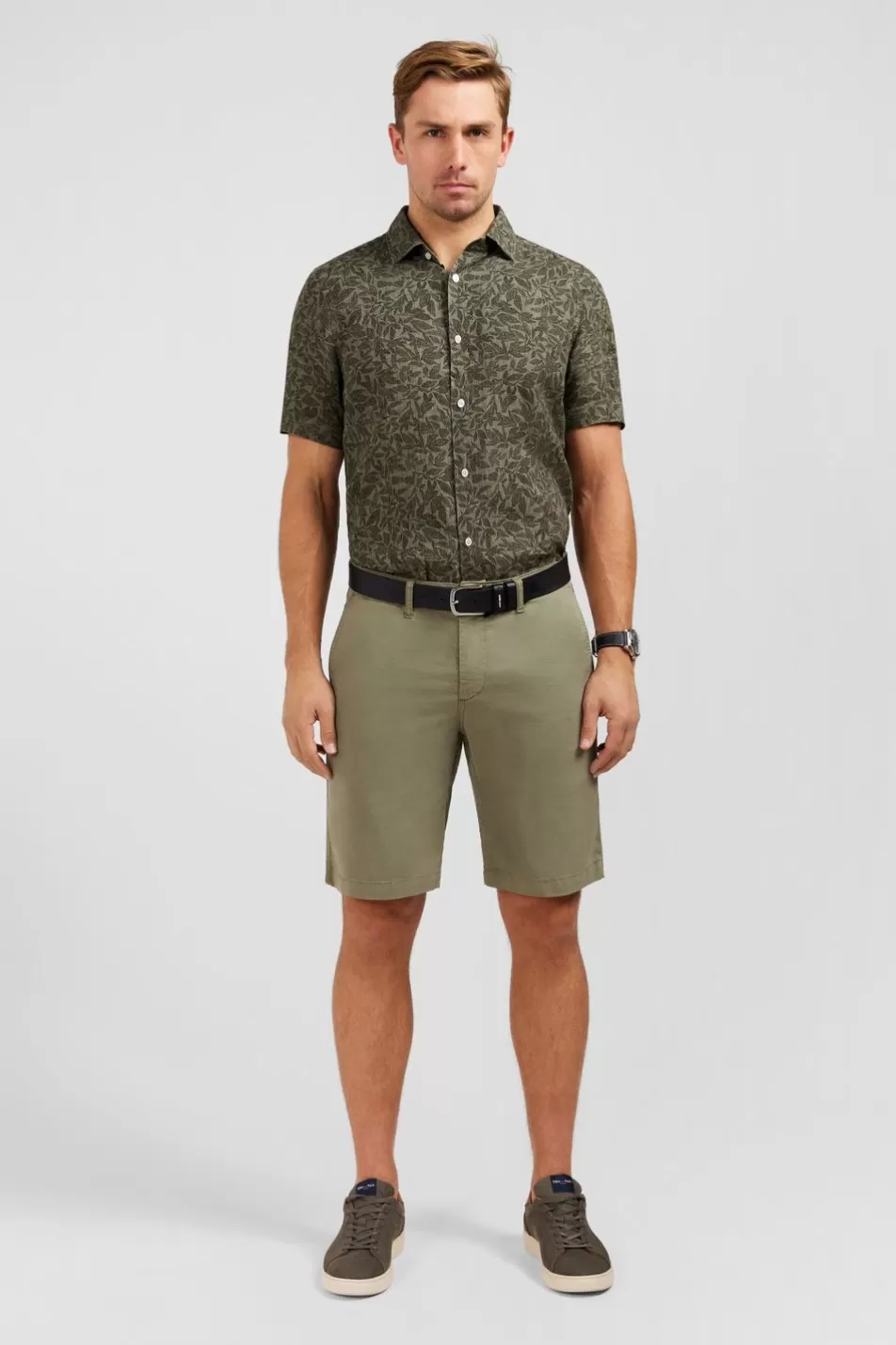 Shorts & Bermudas | Eden Park Plain Khaki Bermuda Shorts