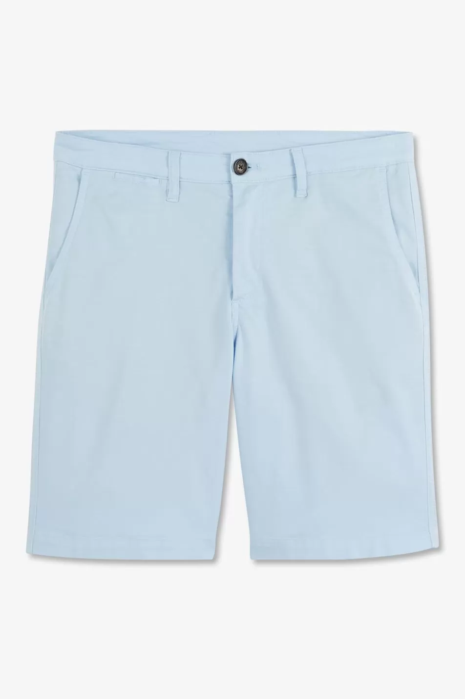 Shorts & Bermudas | Eden Park Plain Light Blue Bermuda Shorts