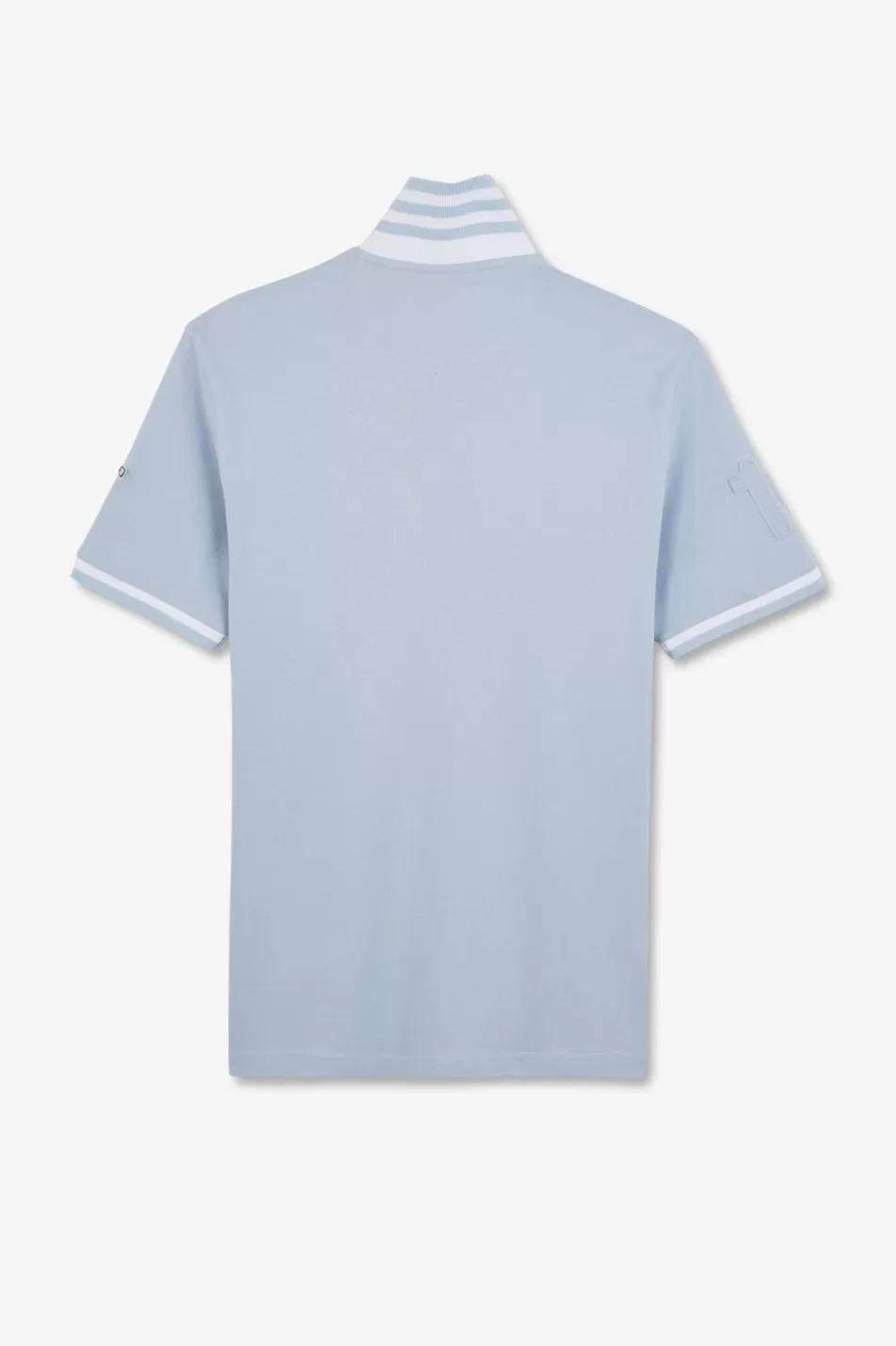 Polos | Eden Park Plain Light Blue Short-Sleeved Polo Shirt