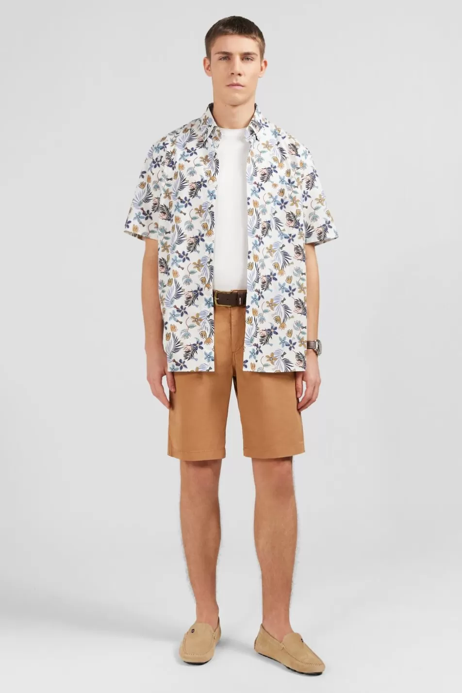 Shorts & Bermudas | Eden Park Plain Light Brown Bermuda Shorts