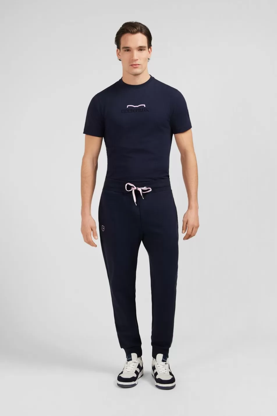 Pants | Eden Park Plain Navy Blue Jogging Bottoms