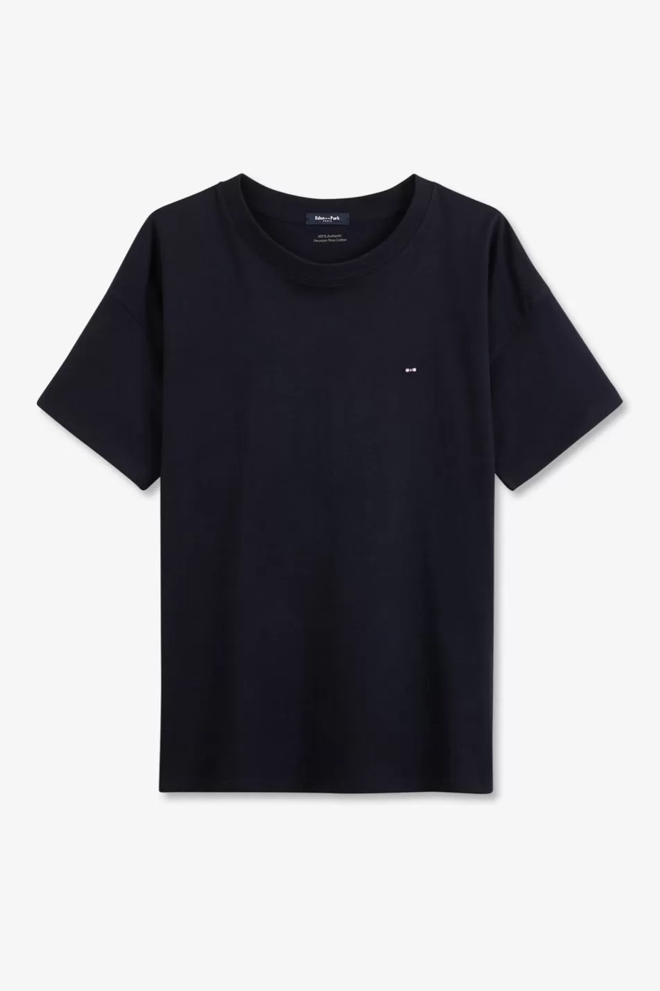 T-Shirts | Eden Park Plain Navy Blue Short-Sleeved T-Shirt