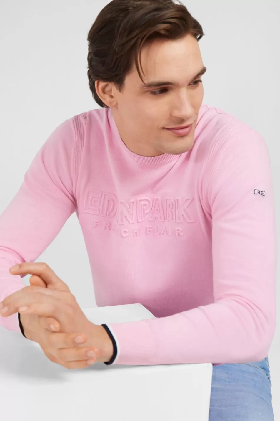 Sweaters | Eden Park Plain Pink Jumper