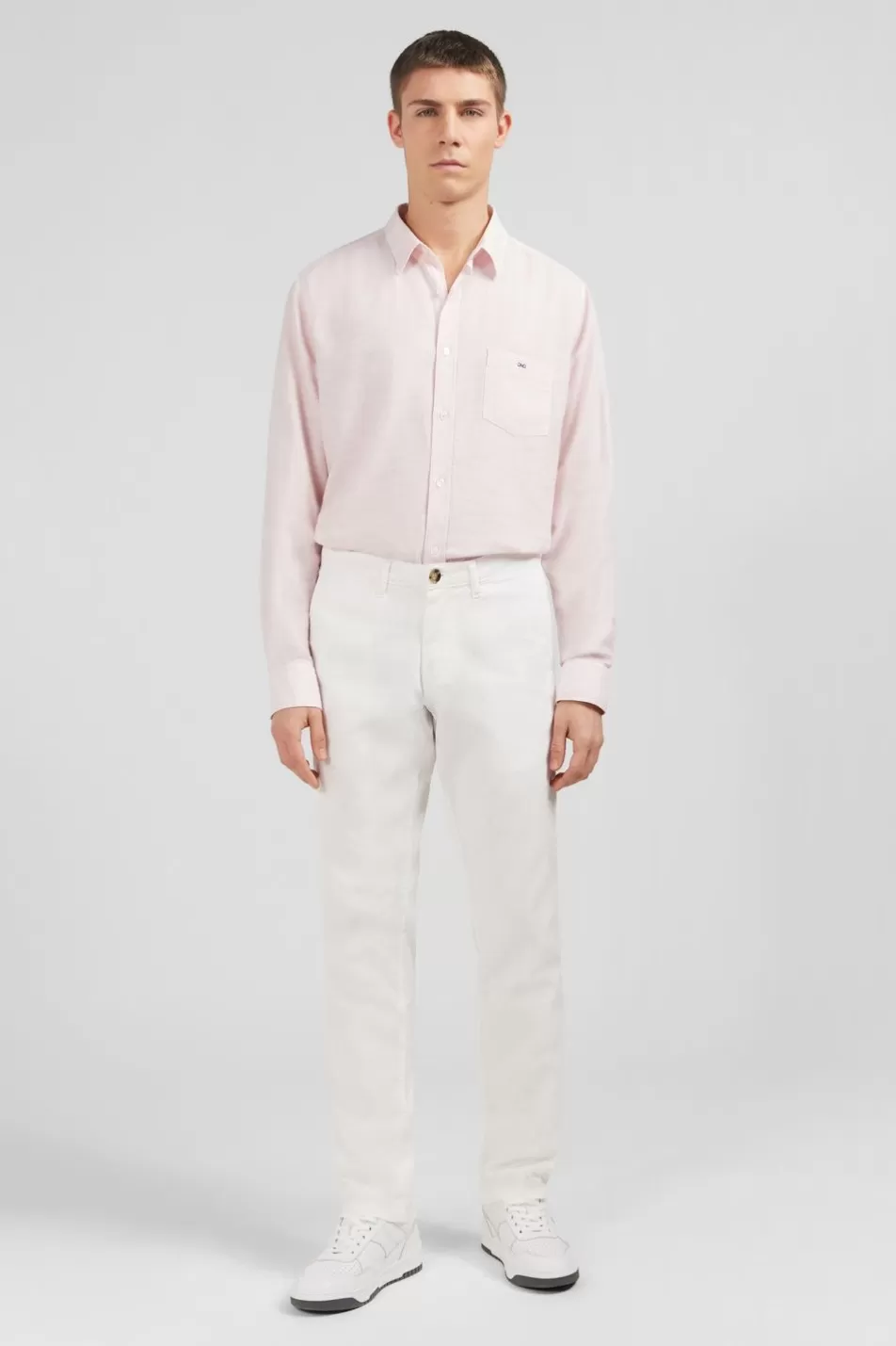 Shirts | Eden Park Plain Pink Shirt