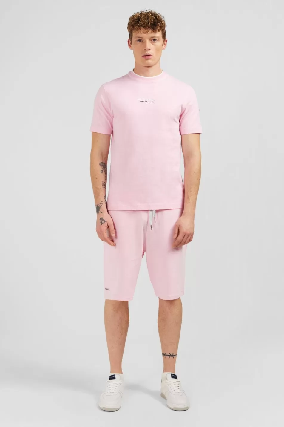 T-Shirts | Eden Park Plain Pink Short-Sleeved T-Shirt