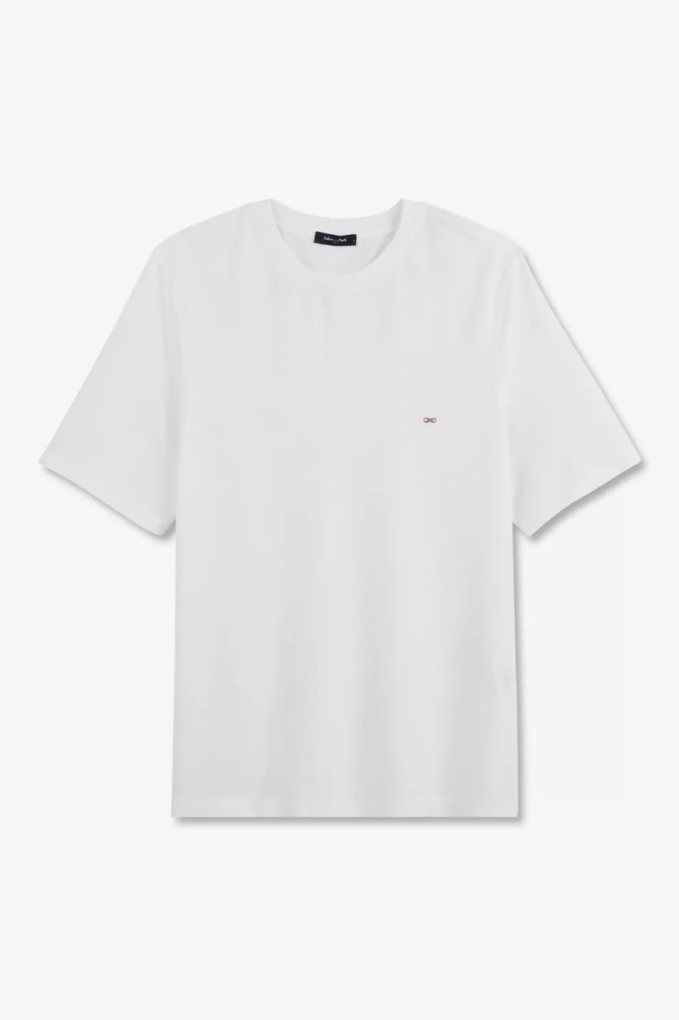 T-Shirts | Eden Park Plain White Short-Sleeved T-Shirt