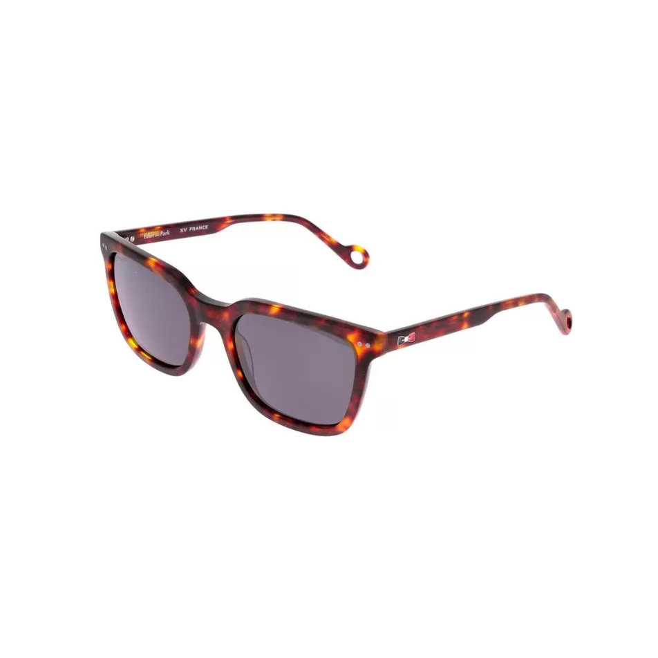 Lunettes De Soleil | Eden Park Rectangular Sunglasses With Scale Pattern