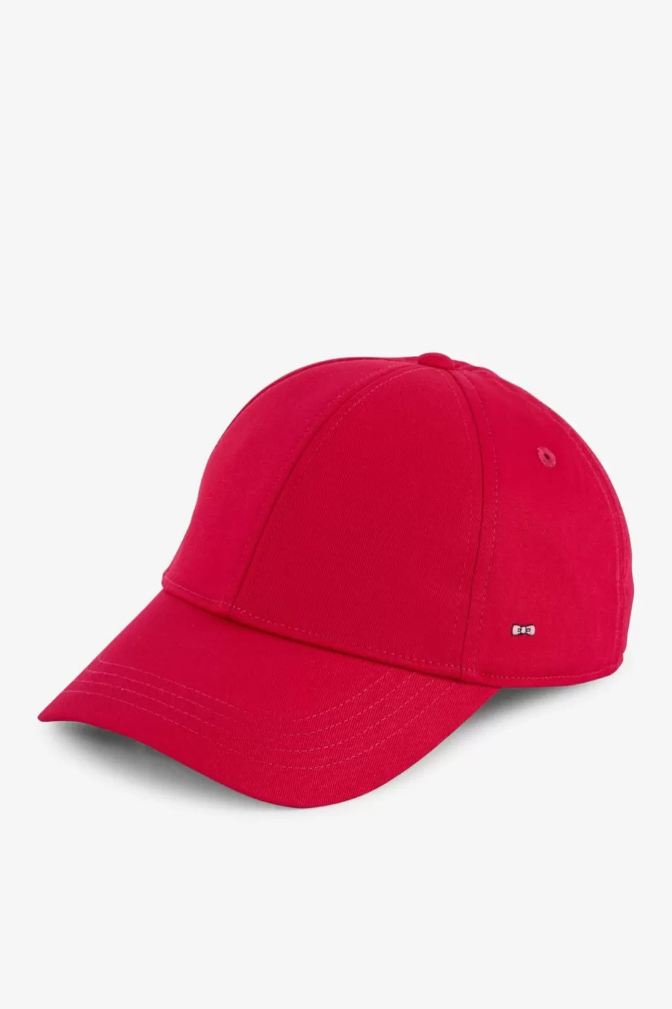 Caps | Eden Park Red Cotton Canvas Cap With Bow Tie Embroidery