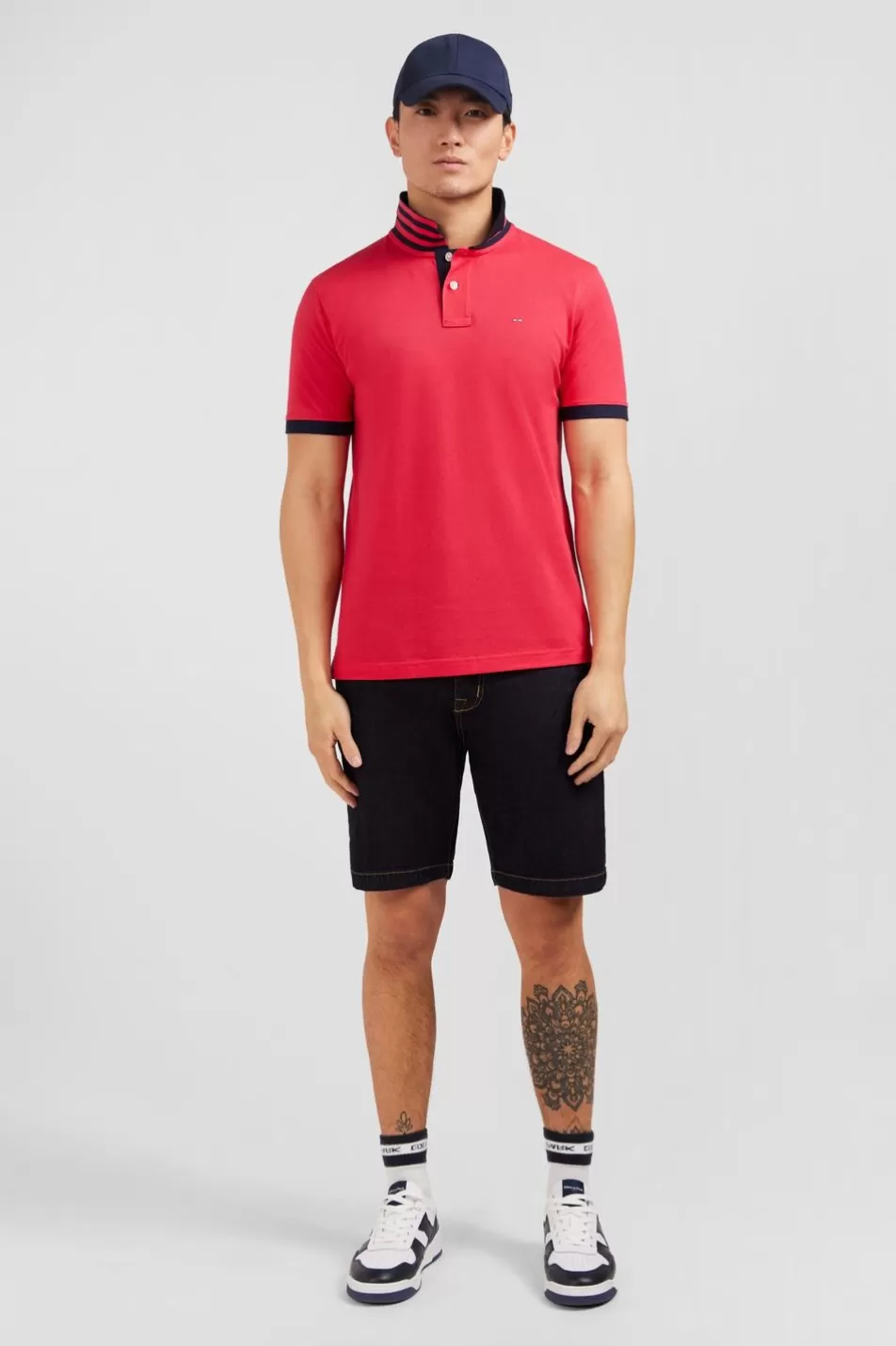 Polos | Eden Park Red Short-Sleeved Polo Shirt