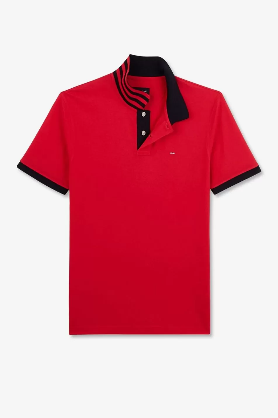 Polos | Eden Park Red Short-Sleeved Polo Shirt