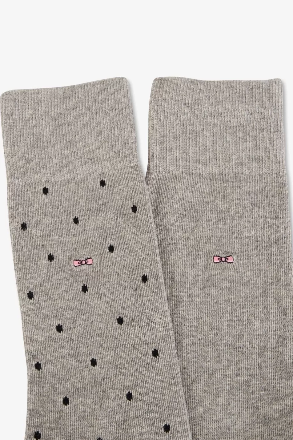 Socks | Eden Park Set Of 2 Pairs Of Grey Stretch Cotton Socks