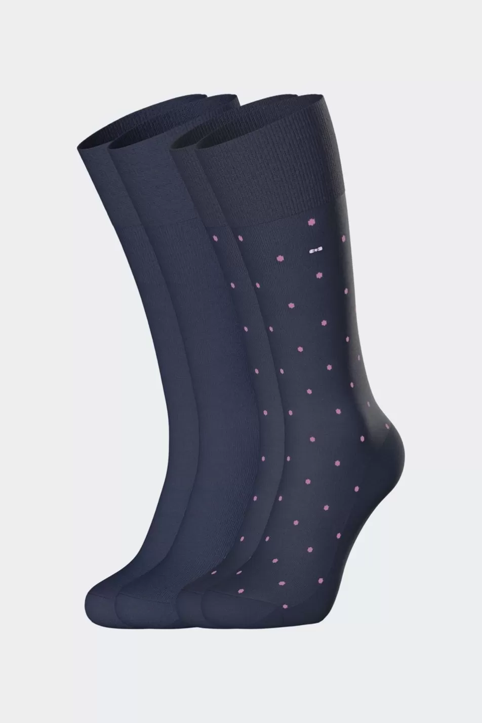 Socks | Eden Park Set Of 2 Pairs Of Navy Stretch Cotton Socks