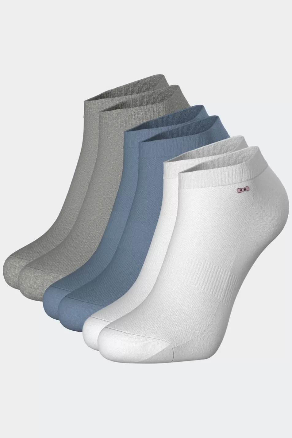 Socks | Eden Park Set Of 3 Pairs Of Low-Cut Stretch Cotton Socks