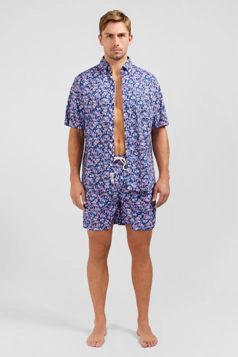 Short-Sleeved Shirts | Eden Park Shirt With A Floral Print