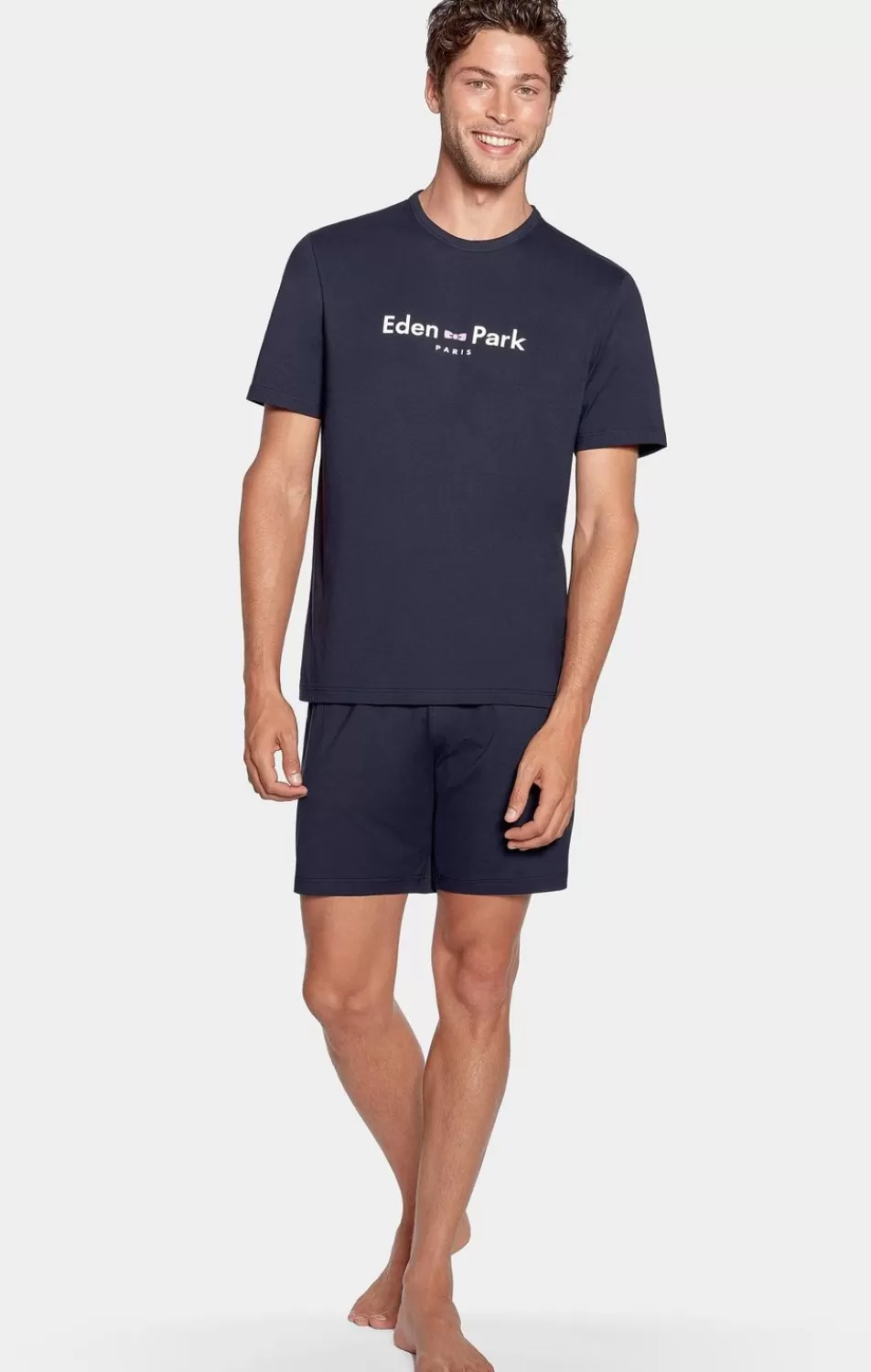 Pyjamas | Eden Park Short Navy Pyjamas With Logo