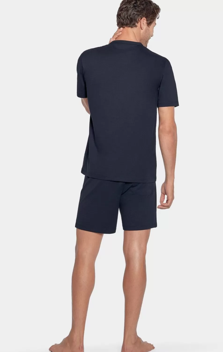 Pyjamas | Eden Park Short Navy Pyjamas With Logo