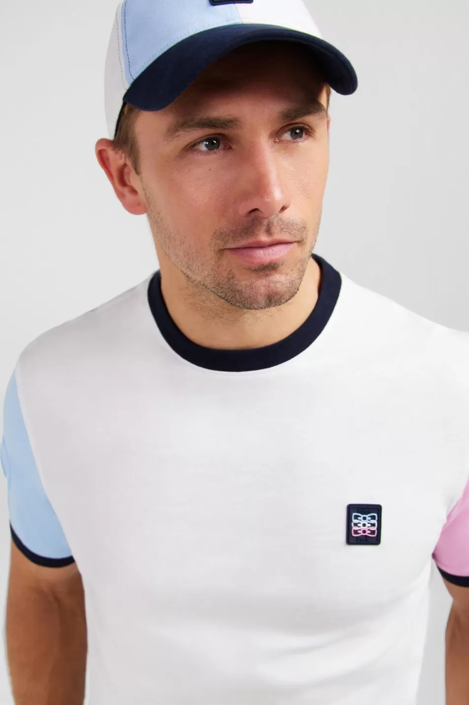 T-Shirts | Eden Park Short-Sleeved Colour-Block T-Shirt