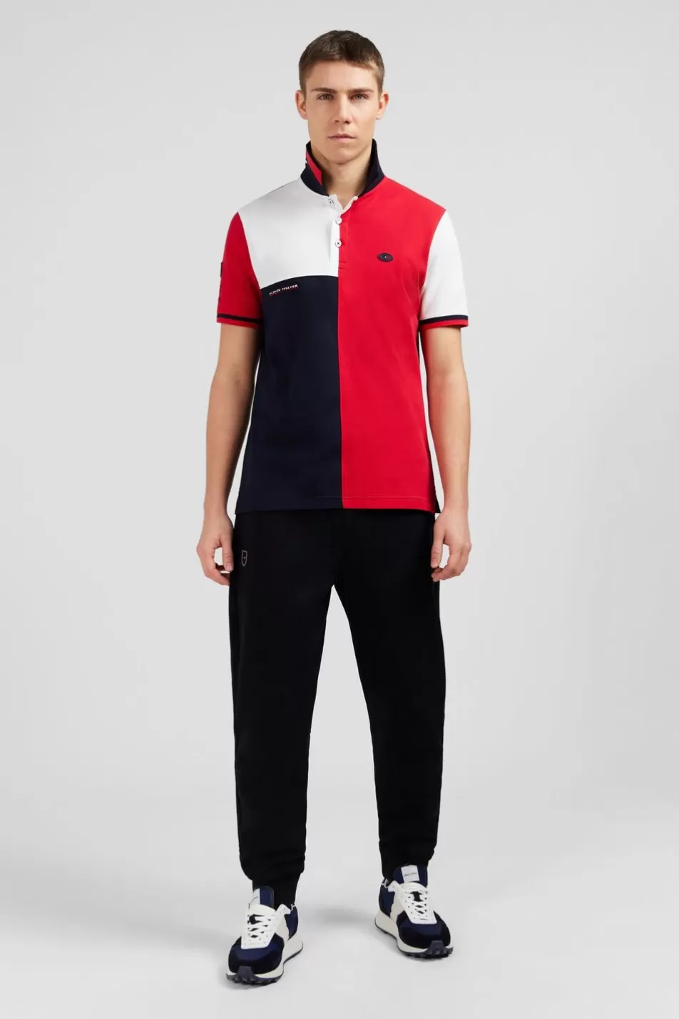 Polos | Eden Park Short-Sleeved Colour-Block Xv De France Polo Shirt