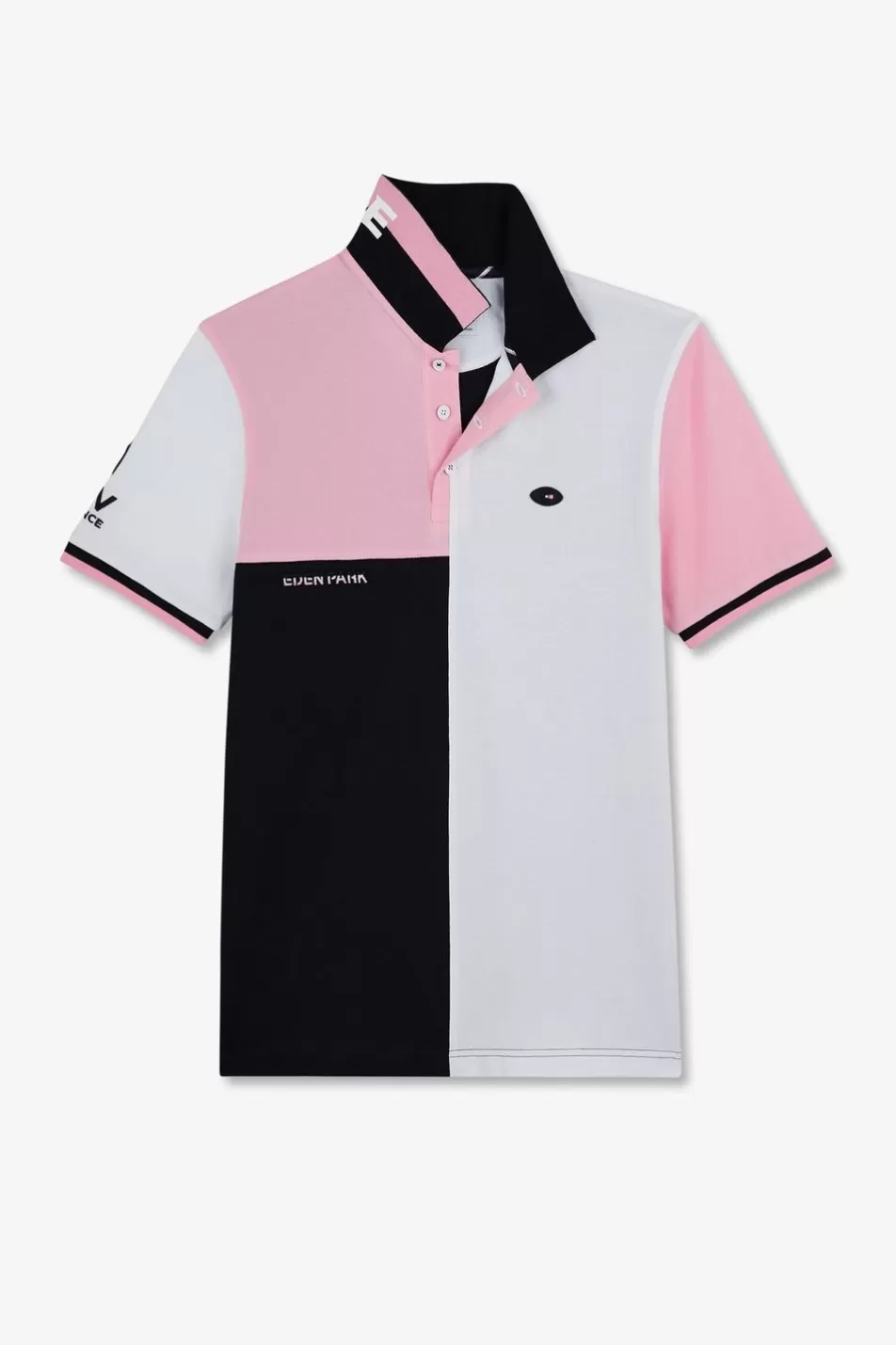 Polos | Eden Park Short-Sleeved Colour-Block Xv De France Polo Shirt