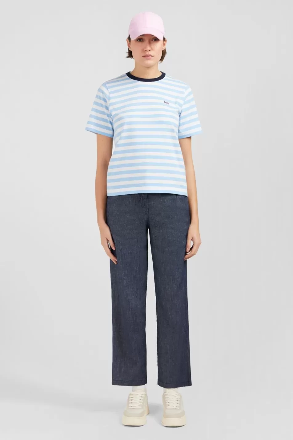 T-Shirts | Eden Park Short-Sleeved Striped T-Shirt