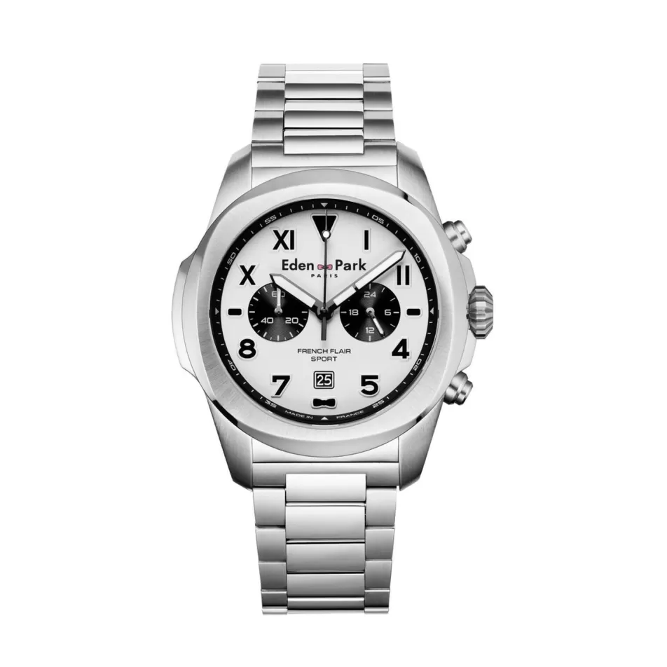 Watch | Eden Park Silver Steel Chronograph Quartz Watch