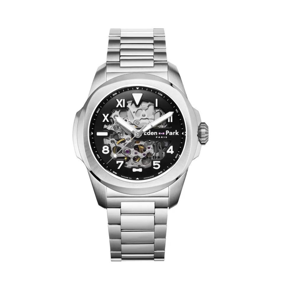 Watch | Eden Park Skeleton Automatic Steel Watch