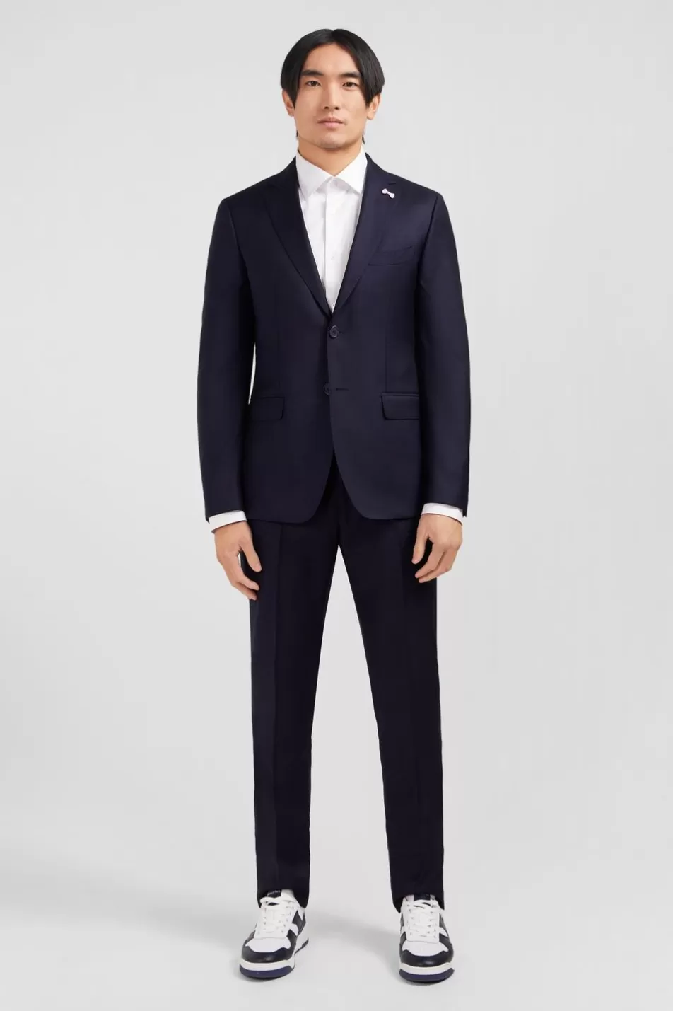 Jackets | Eden Park Slim-Fit Suit In Navy Blue Wool