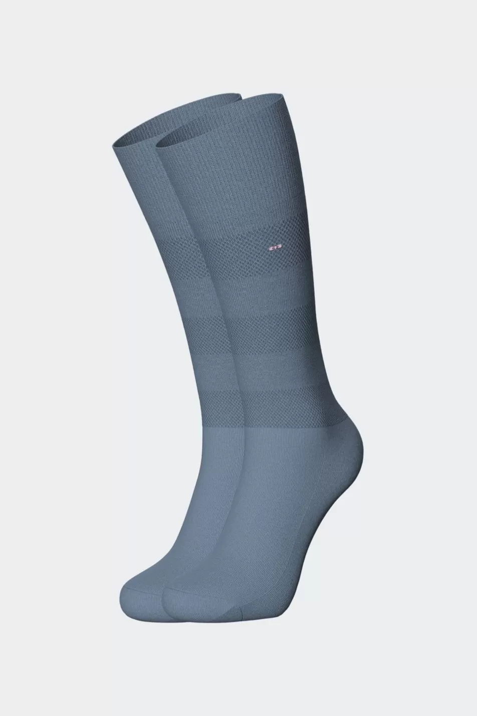 Socks | Eden Park Striped Blue Socks In Stretch Cotton