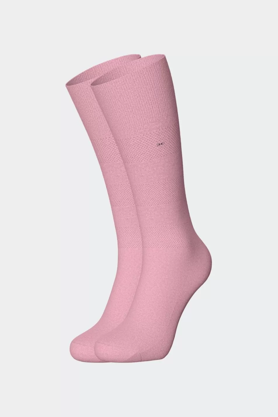 Socks | Eden Park Striped Pink Socks In Stretch Cotton