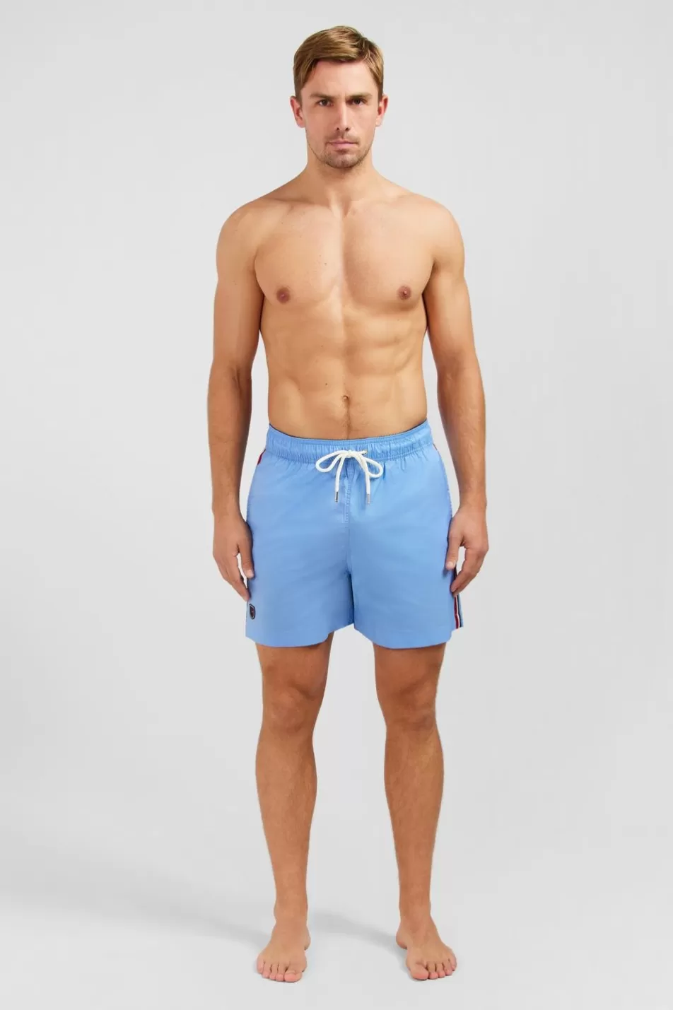 Swimwear | Eden Park Swim Shorts With Tricoloured Stripes