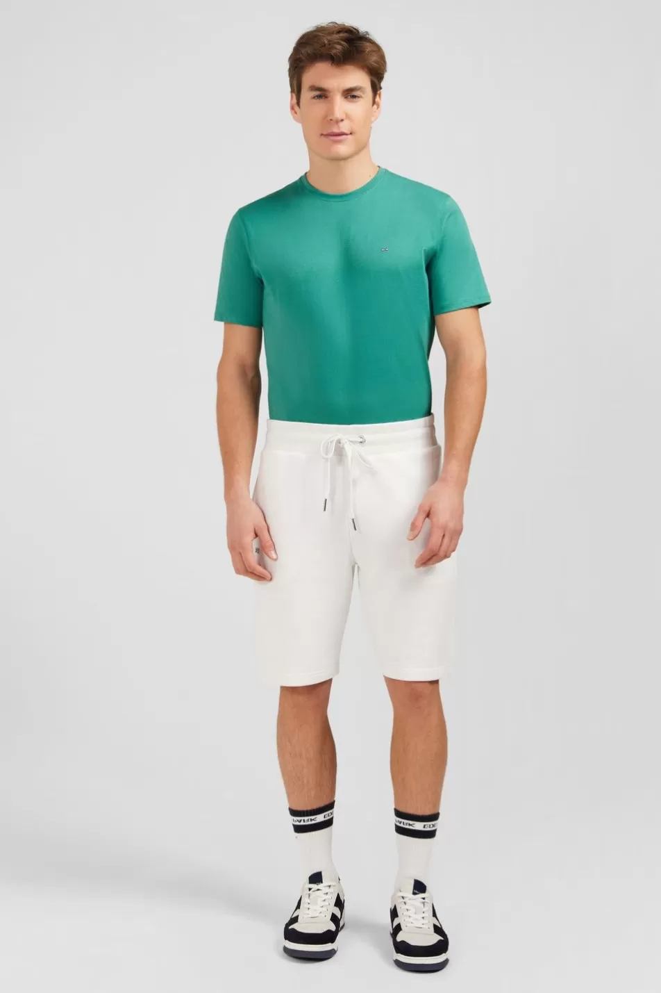 Shorts & Bermudas | Eden Park White Bermuda Shorts With Elasticated Waist