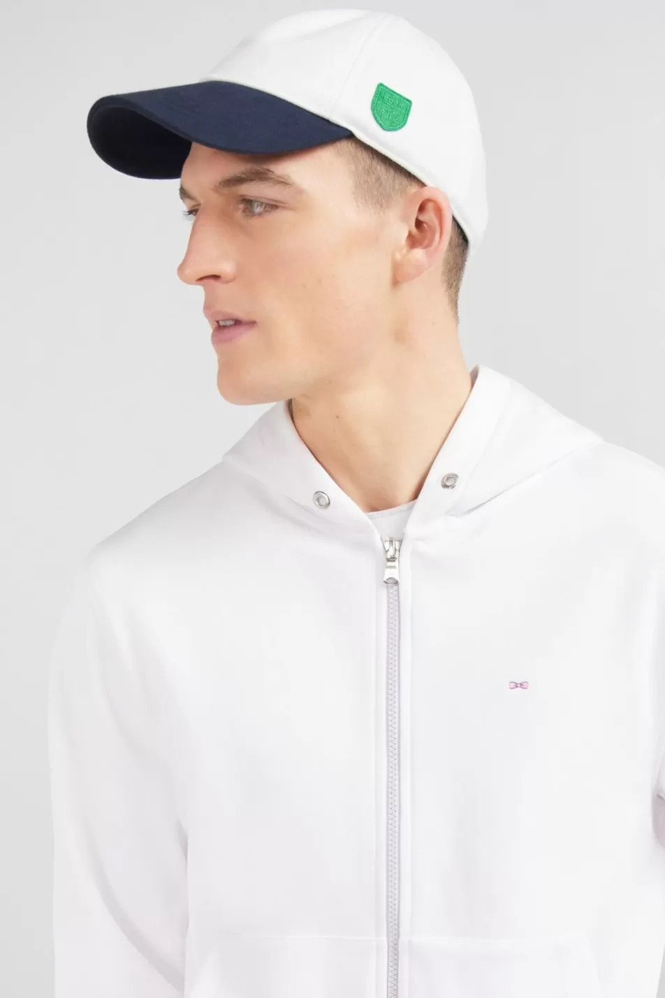 Caps | Eden Park White Colour-Block Cap