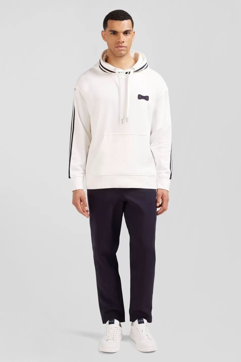 Sweatshirts | Eden Park White Fleece Sweatshirt