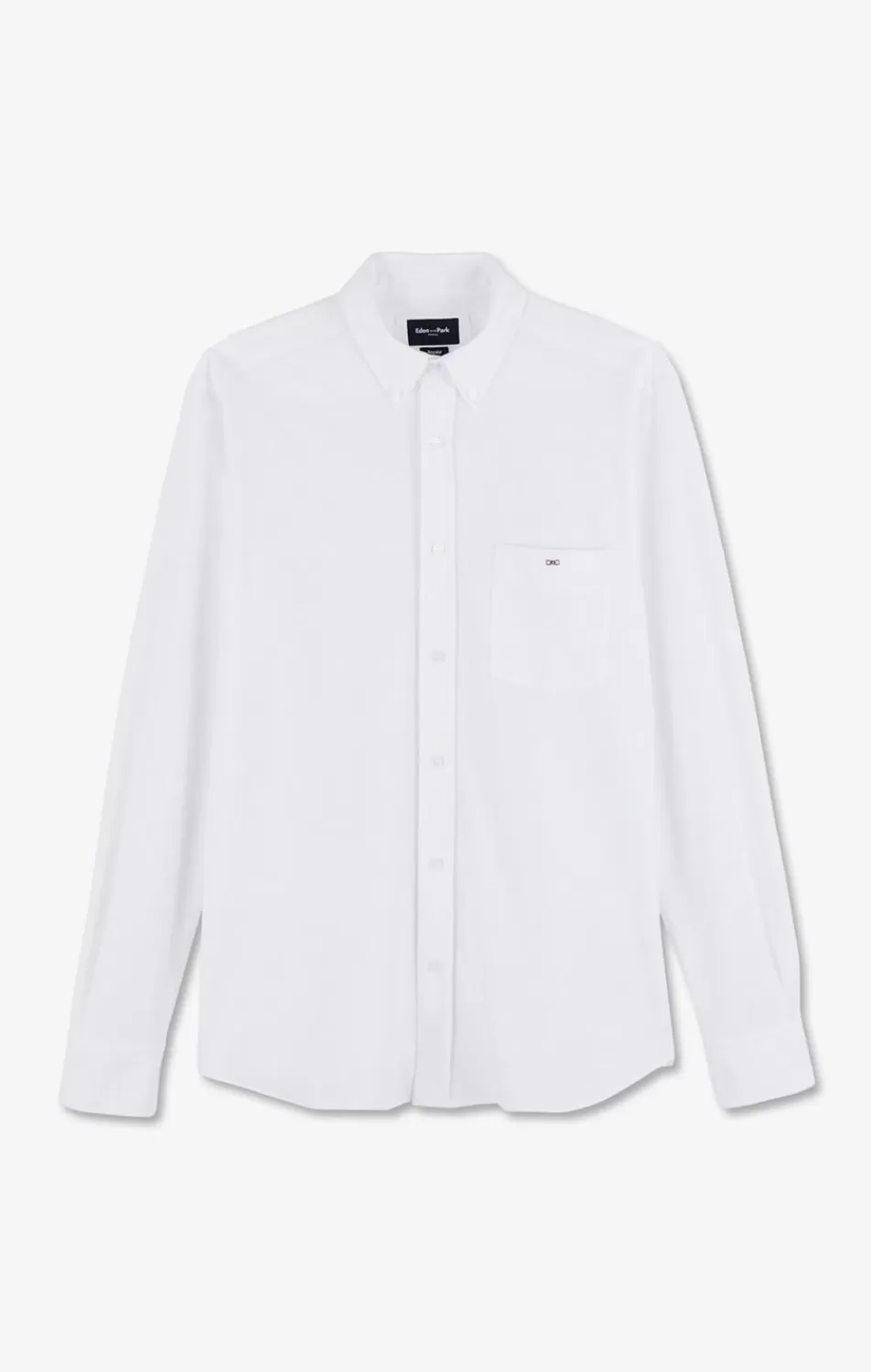 Shirts | Eden Park White Pinpoint Cotton Shirt