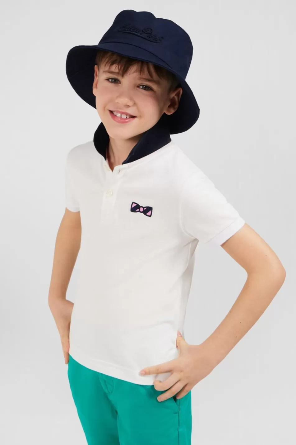 Children | Eden Park White Polo Shirt