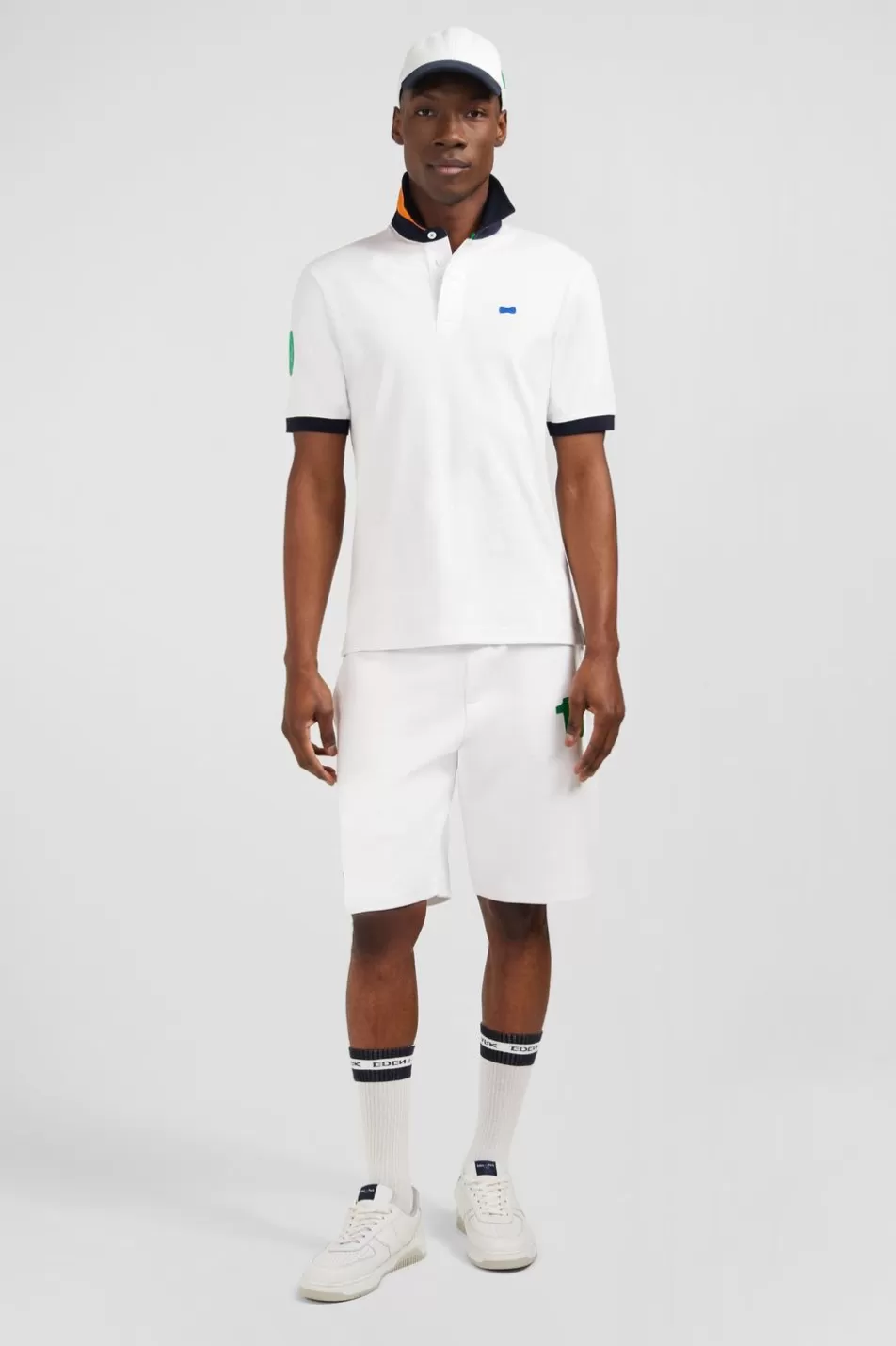 Shorts & Bermudas | Eden Park White Shorts With Coloured Details