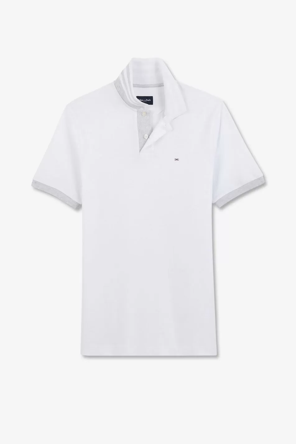 Polos | Eden Park White Short-Sleeved Polo Shirt