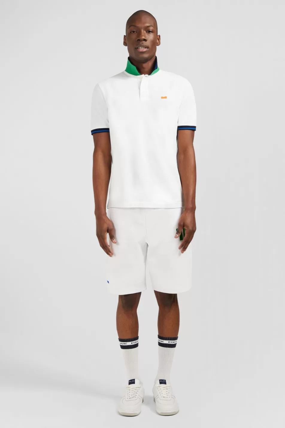 Polos | Eden Park White Short-Sleeved Polo Shirt