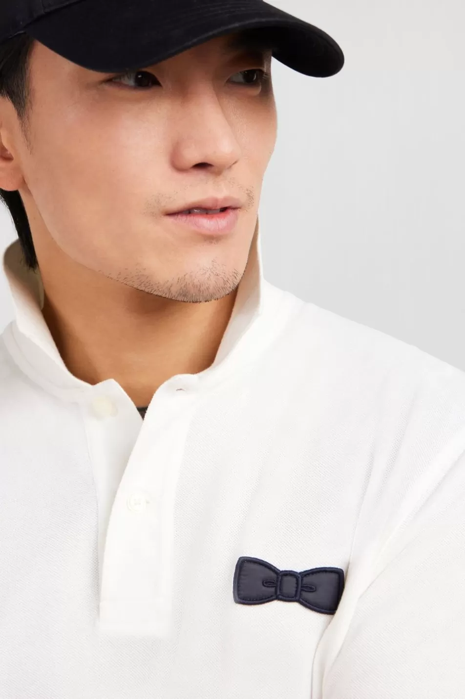 Polos | Eden Park White Short-Sleeved Polo Shirt