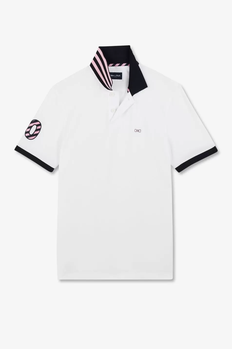 Polos | Eden Park White Short-Sleeved Polo Shirt Number 10