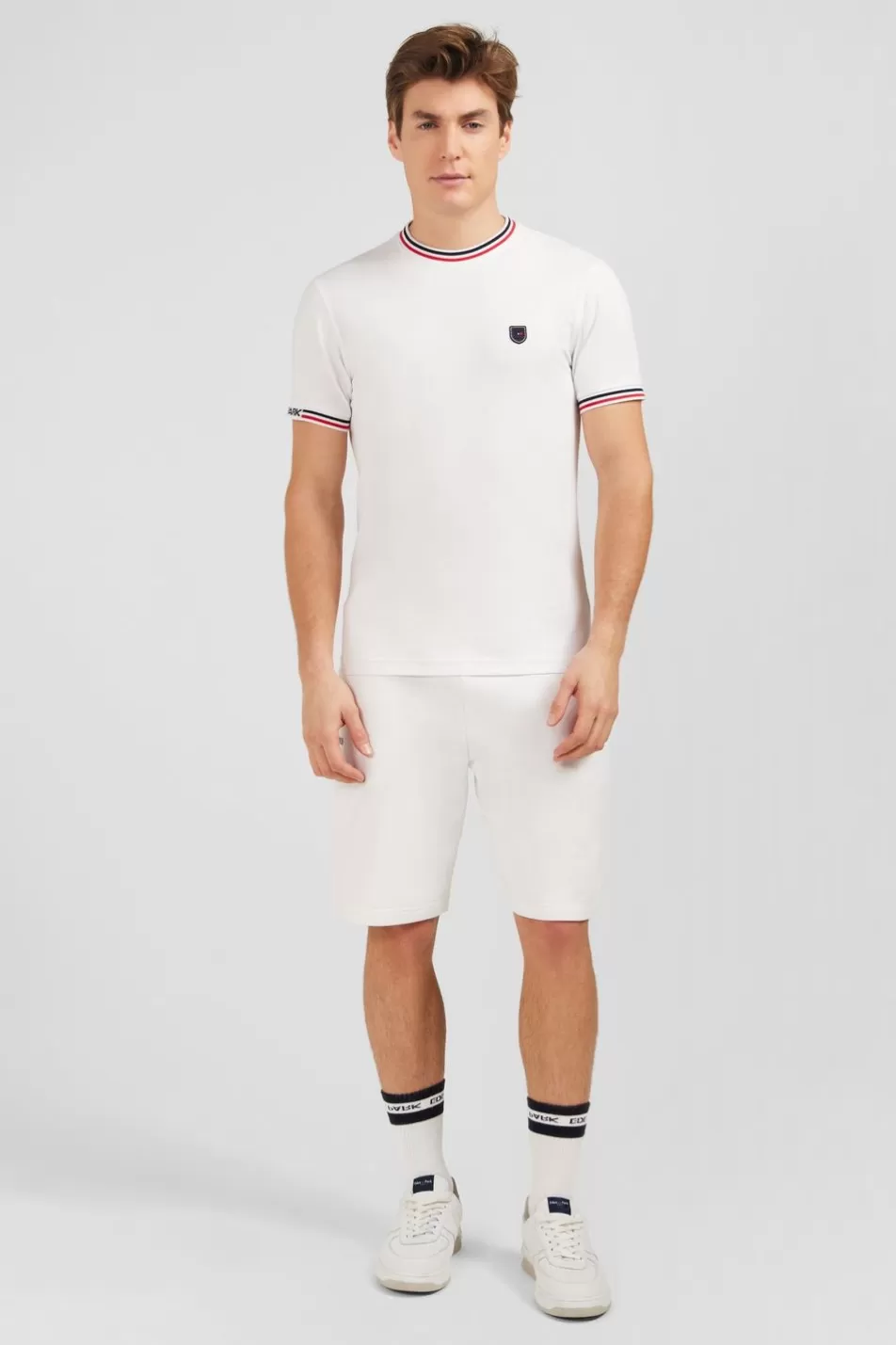 T-Shirts | Eden Park White Short-Sleeved T-Shirt