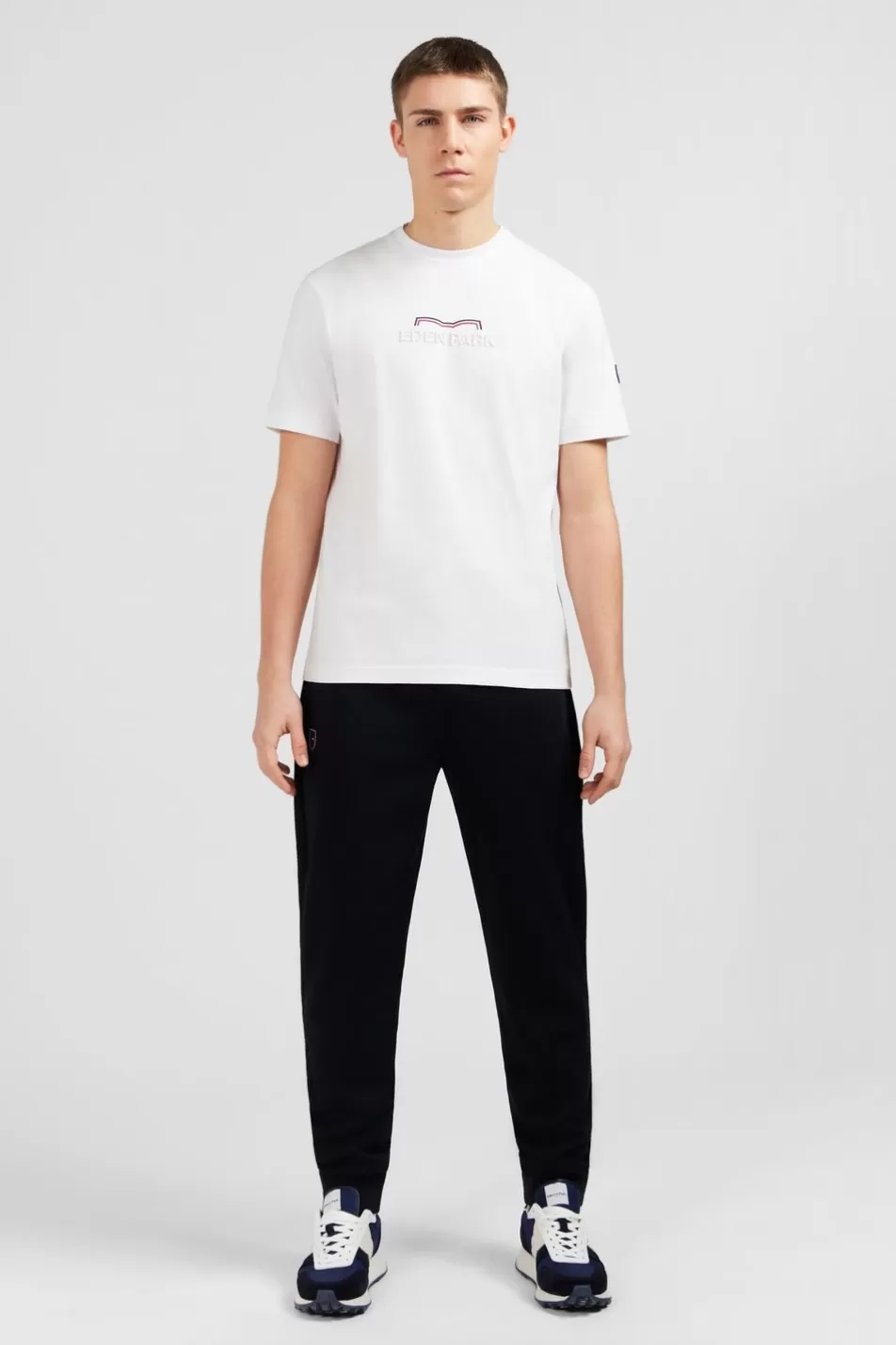 T-Shirts | Eden Park White Short-Sleeved T-Shirt