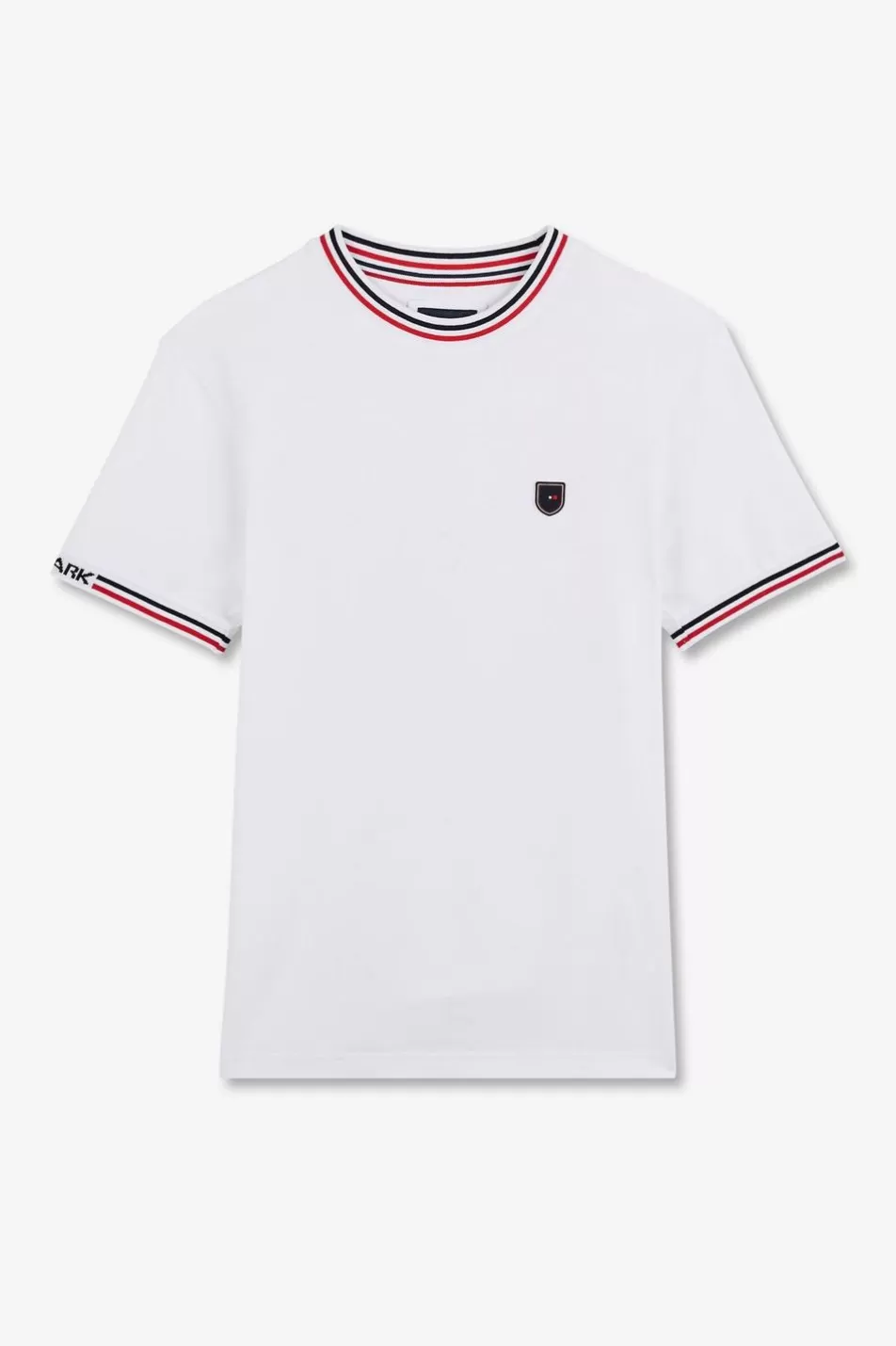 T-Shirts | Eden Park White Short-Sleeved T-Shirt