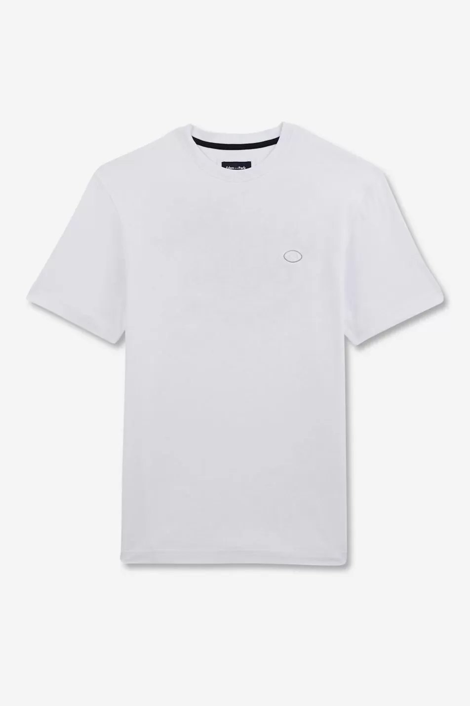 T-Shirts | Eden Park White Short-Sleeved T-Shirt